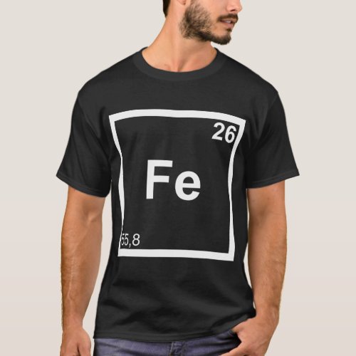 Iron Triathlete Fe Periodic System Swim Bike Run T T_Shirt