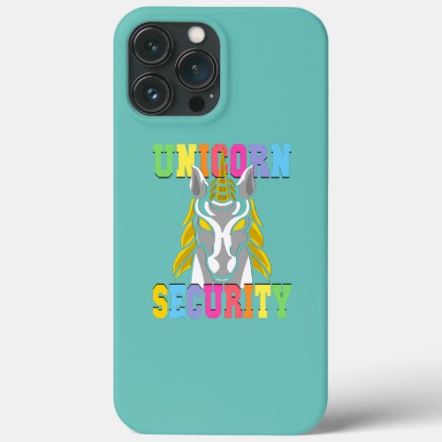 Iron Unicorn Security Squad Birthday Party For iPhone 13 Pro Max Case