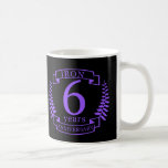 Iron wedding anniversary 6 years coffee mug