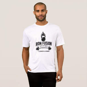 Iron white T-shirt