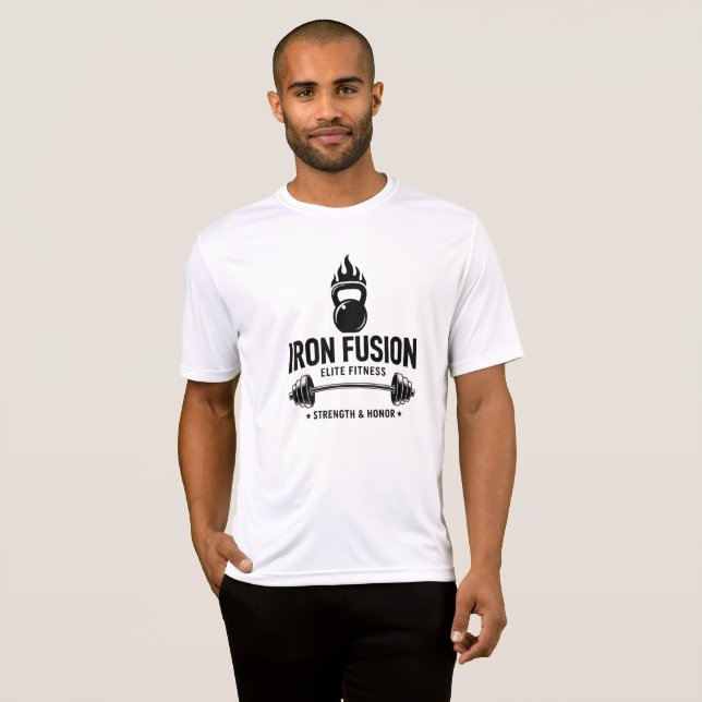 Iron white T-shirt (Front Full)