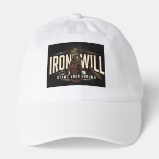 Iron Will Warrior Men's Hat | Bold Warrior Graphic