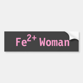 Iron Woman Triathelete, Pink and Grey Bumper Sticker