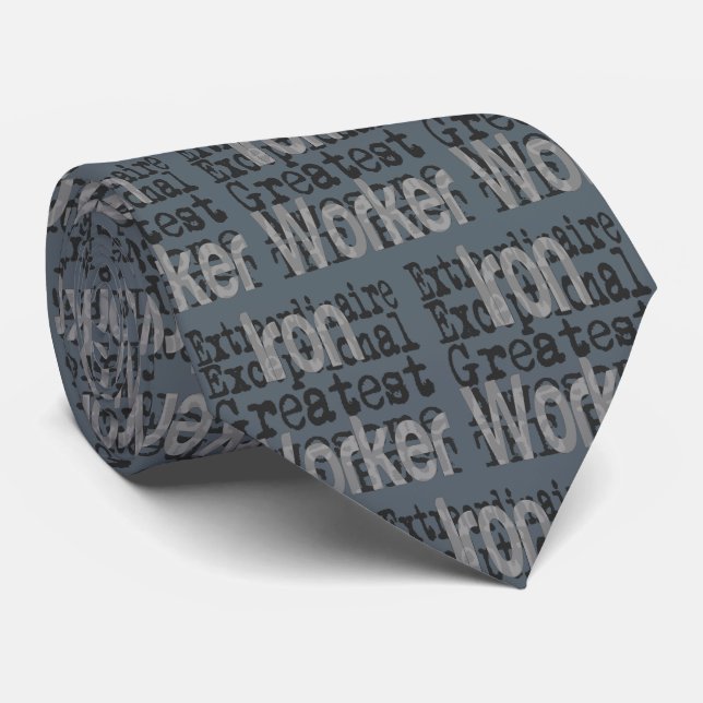Iron Worker Extraordinaire Neck Tie (Rolled)