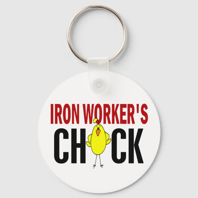 IRON WORKER’S CHICK KEYCHAIN (Front)