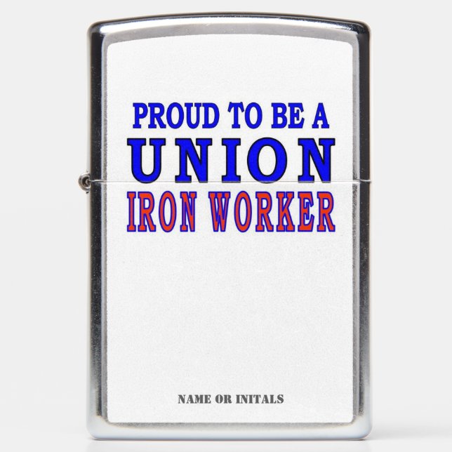 IRON WORKER ZIPPO LIGHTER (Front)