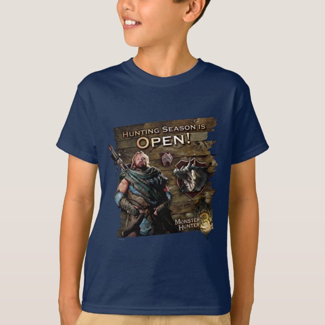 Ironbeard McCullough, Hunting season is open! T-Shirt (Front)