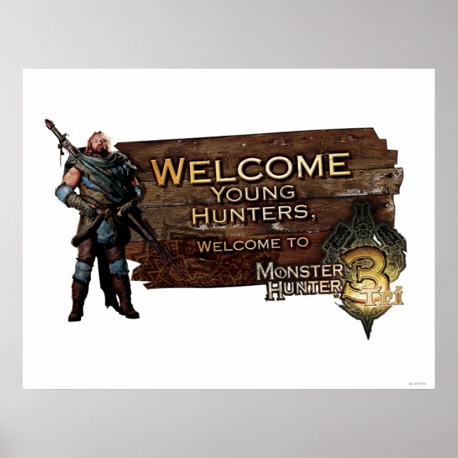 Ironbeard McCullough, Welcome young hunters to Mon Poster (Front)