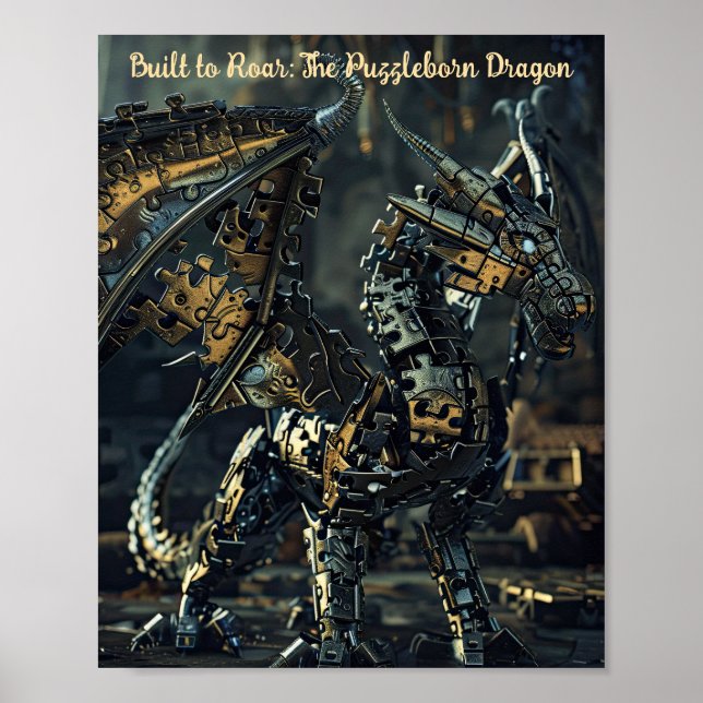 Ironclad Dragon Puzzle Poster (Front)