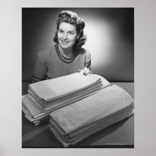 Ironed Linen and Towels Poster