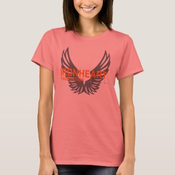 Ironheart Foundation Women's White Tee With Ringer by Ironheart_Foundation at Zazzle
