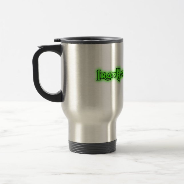 IronHorse Radio Travel Mug.  Travel Mug (Left)