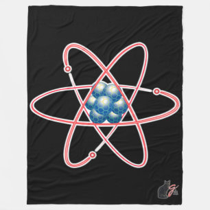 Ironic Atomic Fleece Blanket
