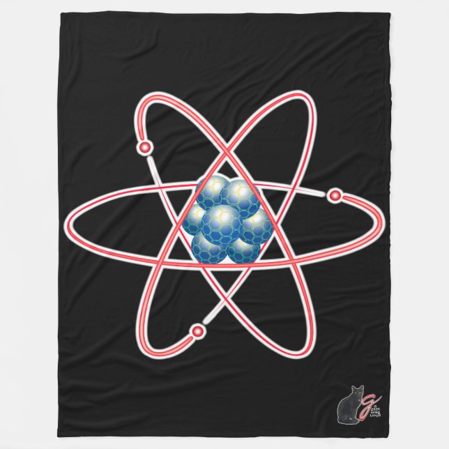 Ironic Atomic Fleece Blanket (Front)