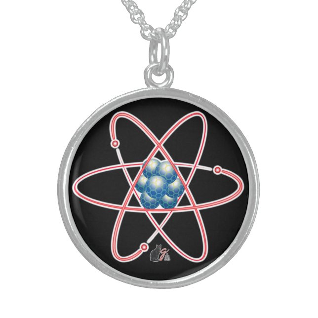 Ironic Atomic Sterling Silver Necklace (Front)