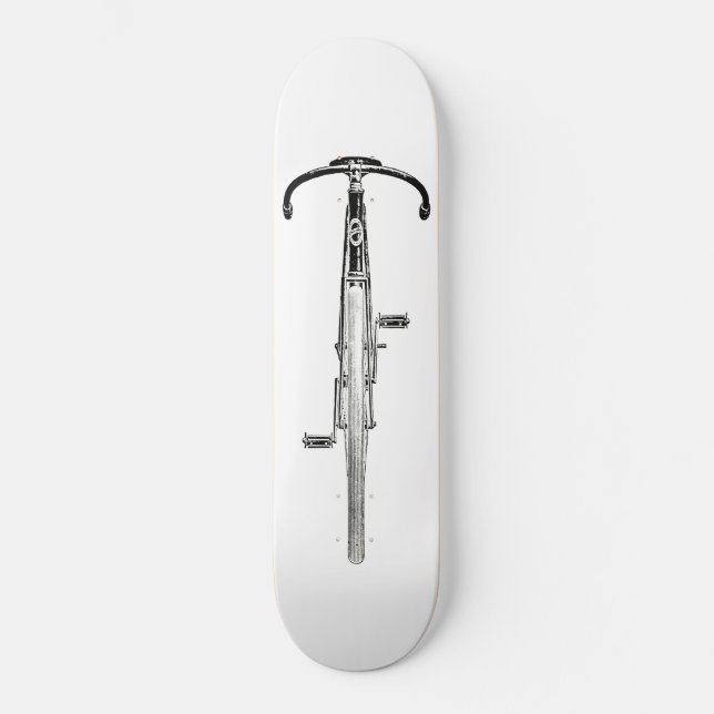 Ironic Bike Riding Skateboard (Front)