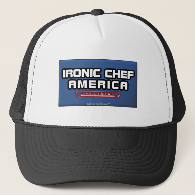IRONIC CHEF AMERICA TRUCKER HAT (Front)