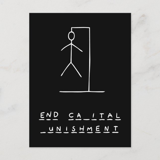 Ironic Hangman Postcard (Front)