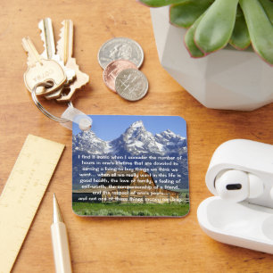 Ironies of Life Inspirational Keychain