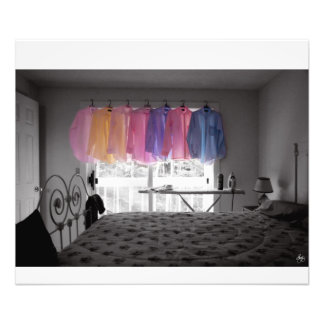 Ironing Adds Color to a Room Photo Print