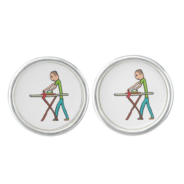 Ironing Cufflinks (Front)