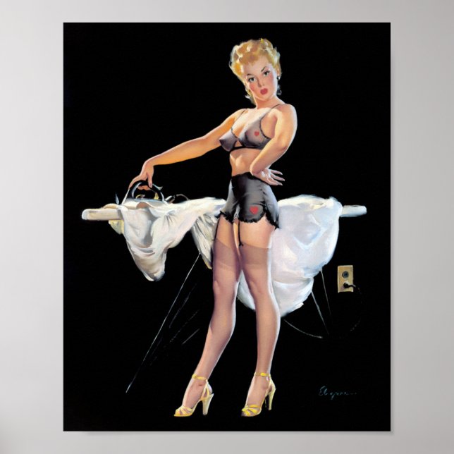 Ironing Pin Up Poster (Front)