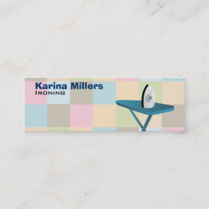 Ironing Service Skinny Business Cards