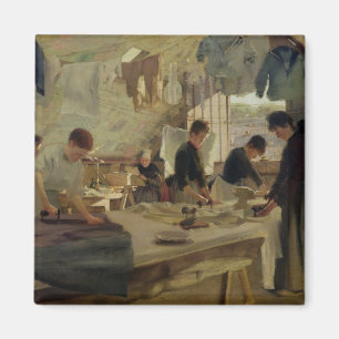Ironing Workshop in Trouville, 1888 Magnet