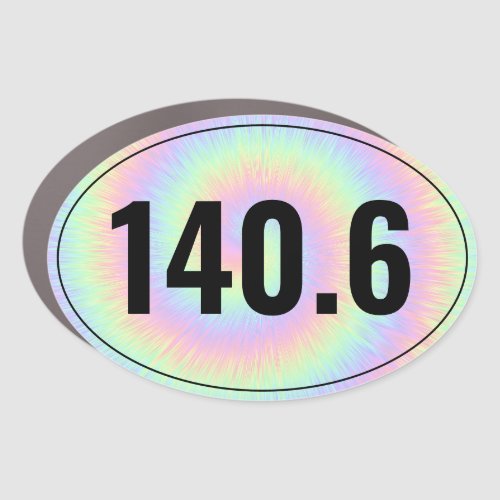 Ironman 1406 pastel tie_dye car magnet