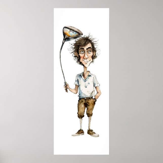 Ironman  Golf Art Print (Front)