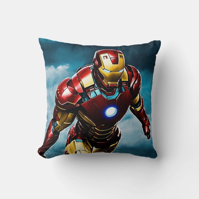 Ironman  Pillow Design - Superhero Elegance  (Front)