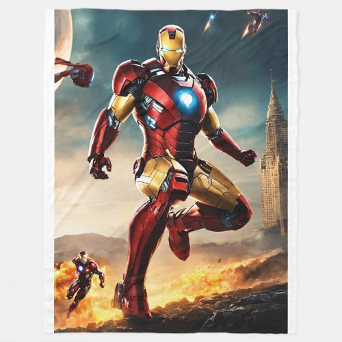 Ironmans Fleece Superhero Comfort Fleece Blanket