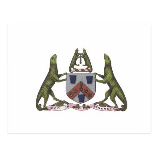 Ironmongers Lizard Crest Postcard | Zazzle