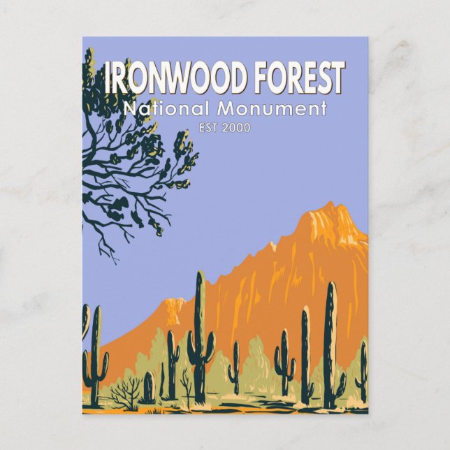 Ironwood Forest National Monument Arizona Vintage Postcard (Front)