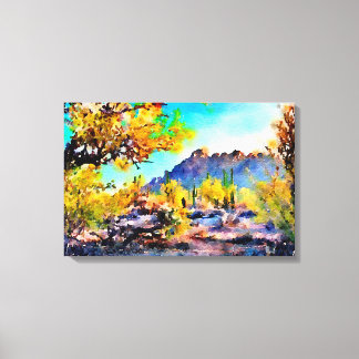Ironwood Forest National Monument - Watercolor Canvas Print