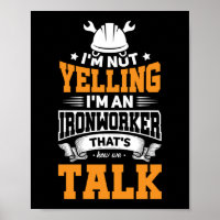 Ironworker Yelling Construction Welder Gift Idea