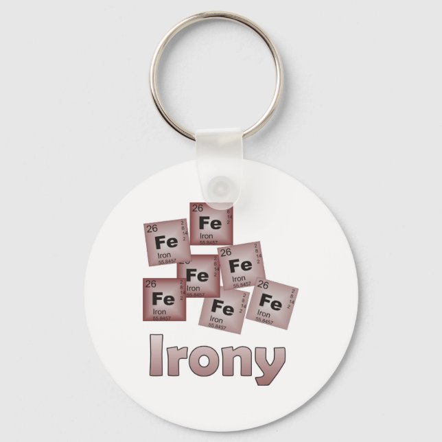 Irony Keychain (Front)
