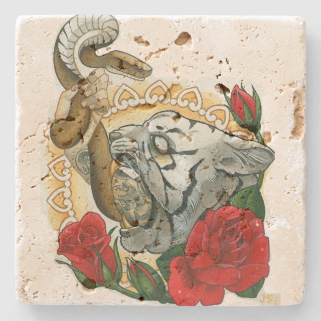 "irony" stone coaster (Front)