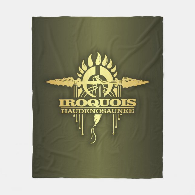 Iroquois 2 fleece blanket (Front)