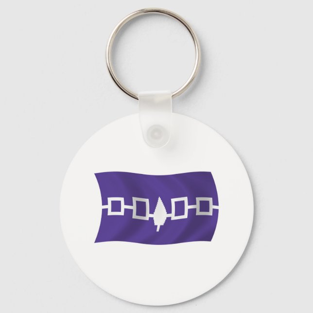 Iroquois Confederacy Flag Keychain (Front)