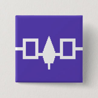 Iroquois Confederacy flag Pinback Button