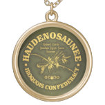 Iroquois Confederacy (haudenosaunee) Gold Plated Necklace at Zazzle