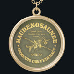 Iroquois Confederacy (Haudenosaunee) Gold Plated Necklace<br><div class="desc">Iroquois Confederacy</div>