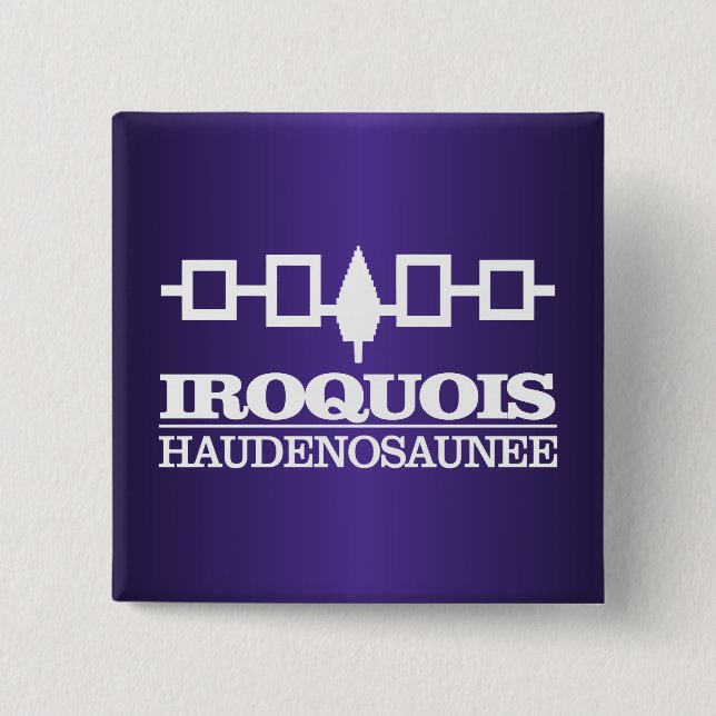Iroquois (Haudenosaunee) Pinback Button (Front)