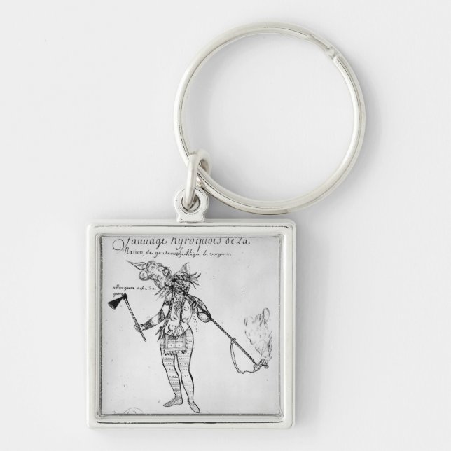 Iroquois Indian of Canada Keychain (Front)