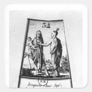 Iroquois Indians Square Sticker