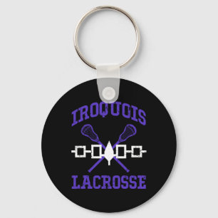 Iroquois Lacrosse Lax Sticks Iroquois Nation Flag  Keychain