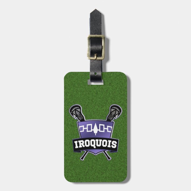 Iroquois Lacrosse Luggage Tag Template (Front Vertical)