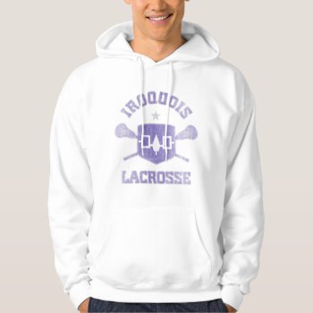 Iroquois-vintage Hoodie by laxshop at Zazzle