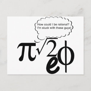 Irrational Buddies Postcard